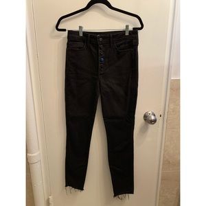 Sam Edelman black button-fly jeans